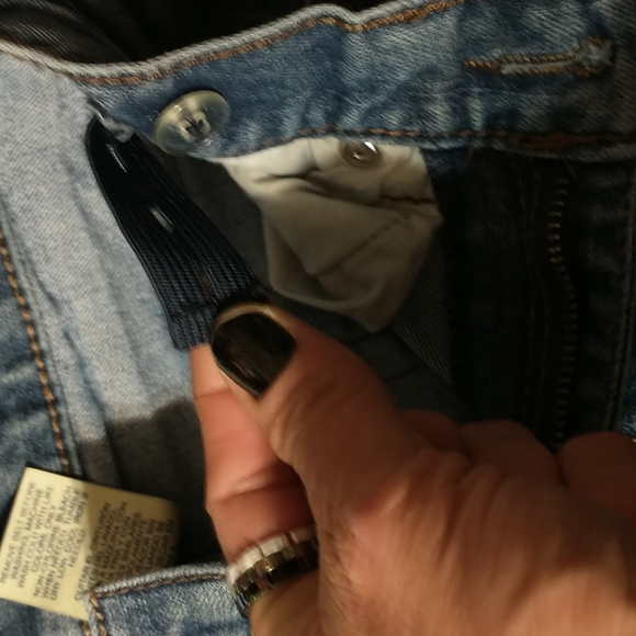 Faded Glory Jeans Size 10. Elastic Cinch in waistband. - Picture 4 of 9